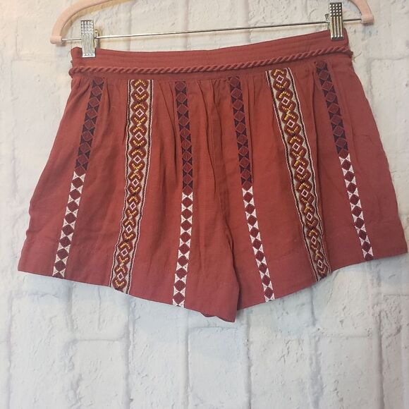 PEPE JEANS Ethnic Design Linen-Blend Shorts NWT - Picture 12 of 16